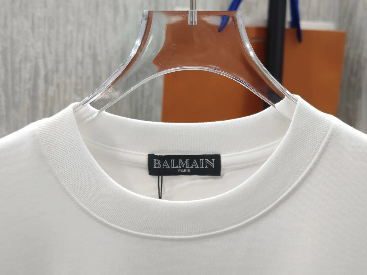 🌈🌈Higher version BALMAN/Balman spring and summer New Arrival printed short-sleeved [Customized 32-count pure cotton top-quality fabric, soft to the touch, 100% pure cotton exclusive shipment, custom-dyed vulcanized black dust-free fabric] Matching G Solona thread, fabric thread custom-dyed in the same vat, no color difference, no deformation Logo logo exquisitely upgraded, imported thousands of needle precision embroidery technology, three-dimensional and stylish Color: Black White Size: S M L XL XXL No gender distinction, same style for men and women
